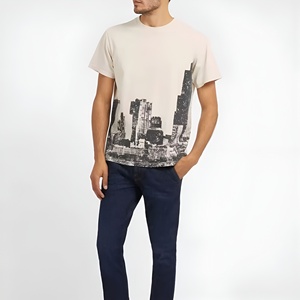 เสื้อยืดโอเวอร์ไซส์ผู้ชายผ้าฝ้าย 100% หนา 260 กรัม พิมพ์ลาย DTG สไตล์สตรีทแฟชั่น ลุคซักยืด เสื้อเปล่า - Product Image 4