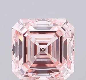 Diamante de Laboratorio de Corte Asscher de 2.01 CT, Color Rosa Intenso, Certificado por IGI, Pulido a Mano, CVD, Claridad VVS1-VS2, India - Product Image 1