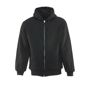 Sweat-shirt à capuche unisexe personnalisé de haute qualité avec fermeture éclair, en tissu jersey décontracté, manteau de sport d'hiver avec poche kangourou - Product Image 3