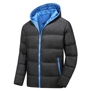Chaqueta acolchada con cuello levantado de 160 gramos, resistente al agua, 100% de poliéster, Parka Unisex, chaqueta para hombre - Product Image 1