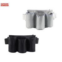 Multi bolsillo Color sólido negro restaurante limpieza herramienta cintura cinturón bolsa organizador para Chefs almacenamiento ajustable