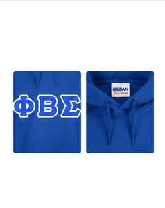 New Style Fraternity <b>Men</b> Hoodies Two Tone Flexible Bottom Phi Beta Sigma Screen Printing Raglan Sleeve Cotton - Polyester Autumn - Product Image 5