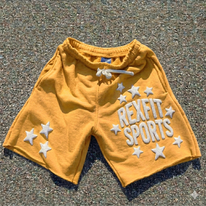 Pantalones Cortos Deportivos REXFIT, para Entrenamiento Atlético, Fitness, Venta al Por Mayor, OEM, Logotipo Personalizado con Impresión Puff, Pantalones Cortos Deportivos para Hombre, Transpirables, de Malla - Product Image 2
