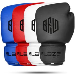 Premium Genuine Leather Boxing Gloves Sanda MMA Kickboxing Muay Thai Training Sparring Heavy Bag Work for <b>Strap</b> Closure - Product Image 6