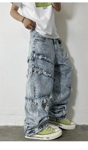 Pantalones Vaqueros Holgados de Estilo Urbano Moderno, Jeans de Corte Holgado para Moda Casual y Comodidad Diaria - Product Image 3