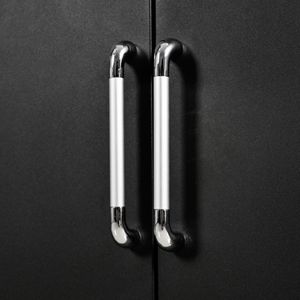 Mobile da esterno Versatile nero opaco con superfici di lavoro pieghevoli ed espandibili ampio spazio di archiviazione ruote bloccabili per pentole - Product Image 3