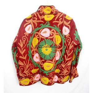 A2ZCraftBazar Vintage Embroidered Cotrise <b>Jacket</b> <b>Women</b> Eco-Friendly Quick Dry Breathable Cotton Lining Full Sleeve All Seasons - Product Image 6