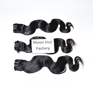 ผมแท้แบบธรรมชาติ 100% พรีเมียม  แบบ Body Wave  แบบเป็นมัด  ผมนุ่มสลวย  แบบ Virgin Remy  ต่อผมสีดำ  คุณภาพระดับซาลอน  แบบ Double Drawn  ผมหนา - Product Image 2