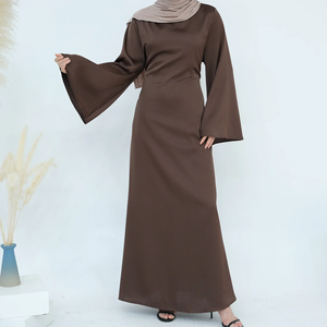 Modest Abaya Eid Ramadan Dubai Women Muslim Satin Dress Turkish <b>Kaftan</b> Abayas Islamic Clothing Caftan Ramadan Moroccan Djellaba - Product Image 3