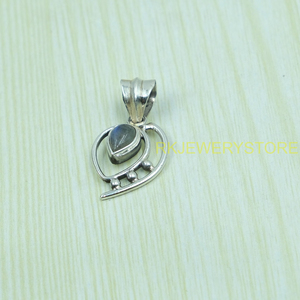 Collier pendentif en labradorite bleue, pierre précieuse, argent sterling 925, pendentif statement, bijoux en labradorite, cadeau pour femme - Product Image 2