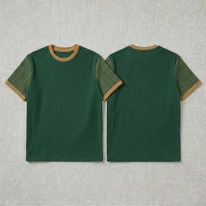 เสื้อยืดโอเวอร์ไซส์ปักโลโก้ตามสั่ง ทรงหลวม ไหล่ตก ผ้าฝ้าย 100% เย็บสองชั้น ทนทาน เนื้อผ้าหนา สไตล์สตรีทแวร์ สำหรับผู้ชาย - Product Image 5