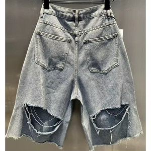Shorts de Mezclilla Vintage para Hombre, Jeans Rectos de Estilo Vintage para el Verano - Product Image 1