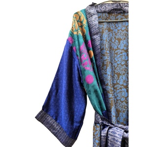 Luxe Boho Silky Kimono bata Ropa de verano Vestir Bata japonesa Salón de lujo Hippie Maxi Vestido de novia Estilo bohemio Kimono Bata - Product Image 2