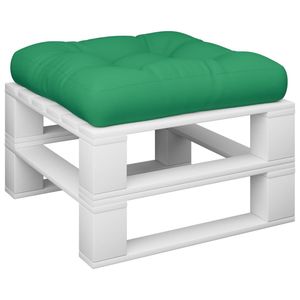 Coussin de palette extérieur en tissu vert 100% polyester - Product Image 3