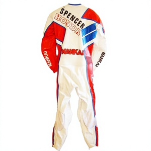 ชุดแข่งรถมอเตอร์ไซค์ Freddie Spencer MotoCP รุ่น Zonda 1 ชิ้น ทำจากหนังวัว/หนังจิงโจ้ สำหรับขับขี่มอเตอร์ไซค์/จั๊มสูท MotoCp/ชุดสำหรับนักขี่มอเตอร์ไซค์ระดับมืออาชีพ - Product Image 2