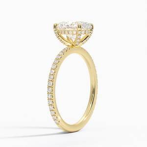 Elegant Gold Ring Sparkling Diamond Style Stone Romantic Engagement Bridal Wedding Jewelry <b>Present</b> - Product Image 1