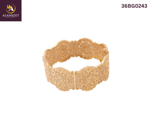 One Gram 24K Gold Plated Trendy Women's 2-Piece Bangle <b>Set</b> - Product Image 2