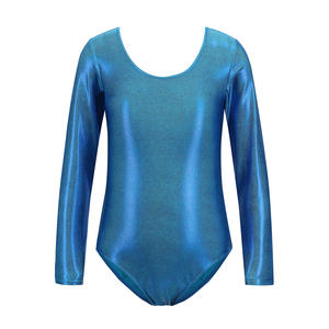 Leotardo Ligero sin Mangas con Cuello Redondo para Niñas, Color Negro Sólido, para Gimnasia y Danza, Elegante, Ajuste Perfecto para Todas las Temporadas, Spandex - Product Image 5