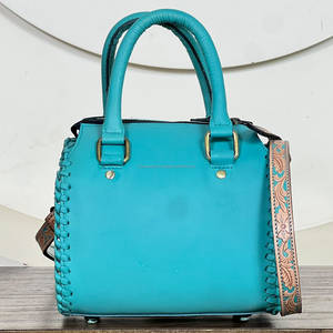 Aryan Exports – Sacs à main Speedy tendance en cuir véritable, motif floral, faits à la main, en cuir de vachette, pour femme - Product Image 5