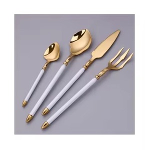 Royal Brass Cutlery Set <b>Gold</b> Tone Dining Flatware Utensil Collection Luxury <b>Table</b> Setting For Wedding - Product Image 4