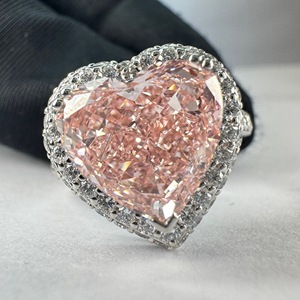 Women's Heart & Round Lab Grown Diamond Ring | 5 CT Center Diamond - Product Image 6