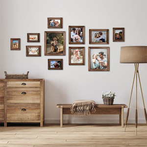 Phong cách xoài gỗ khung ảnh Wall Mount High Definition Glass gói của 2 hình ảnh bằng gỗ khung Wedding món quà kỷ niệm sinh nhật - Product Image 6