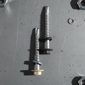 Tornillo Autoperforante de Cabeza Hexagonal PDC Modelo 12, Acero al Carbono Clase 4.8 6.8, Acabado Zincado/Galvanizado, Rosca Gruesa, Fijación Metálica en Pulgadas - Product Image 1