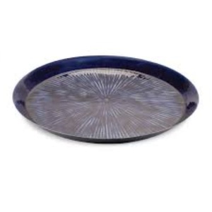 Tableware Decoration Nickel Finished Serving Metal Tray Usage Top Selling Product Custom Shape Sweet or Food Serving Tray - Product Image 2