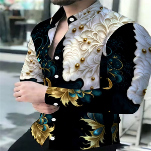 T-shirt pour homme en sublimation, tricoté, respirant, manches courtes, qualité professionnelle, imprimé floral 3D, décontracté, personnalisable, 100% - Product Image 1