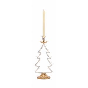 Porte-bougie moderne en métal argenté en forme d'étoile pour la table de Noël, décoration de la maison, centre de table festif - Product Image 6