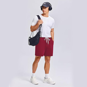 Fleece Solid Shorts Multi Pocket <b>Carpenter</b> Utility Loose Fit Joggers Drawstring Heavy Sweat <b>Pants</b> Casual 100% Cotton - Product Image 5