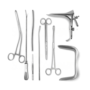 PISSCO Gynecology Surgical <b>Instrument</b> Set Complete Gynecology Surgery <b>Instrument</b> Kit 9 PCS German Stainless Steel Made By Pissco - Product Image 1