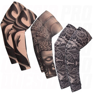 Tattoo Arm Sleeves Ice Cool UV Sun Protection Summer Outdoor Compression Arm Sleeves Breathable Elastic Sports Arm Covers - Product Image 2