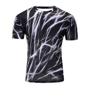 Men's Sublimation Printed Short Sleeve O-Neck Quick Dry Slim Fit Comfortable Fabric Eco-Friendly Sublimation Men's T-Shirts - Product Image 1