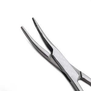 Pinces à moustiques courbées de 12,5 cm OEM/en gros, pinces chirurgicales/dentaires/vétérinaires, fournisseur d'instruments médicaux avec impression de logo laser - Product Image 3