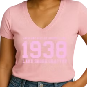 เสื้อยืดกราฟิกสีชมพูสำหรับผู้หญิง ปี 1938 สวมใส่สบายๆ ทุกวัน สตรีทแวร์ ไลฟ์สไตล์ที่สบายๆ เสื้อผ้าแฟชั่นเนื้อนุ่ม ใส่ได้ทุกวัน - Product Image 5
