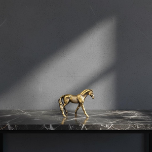 Figura de Caballo de Latón Sólido Hecha a Mano, Estatua Decorativa de Animal para Decoración del Hogar, Sala de Estar y Oficina - Product Image 6
