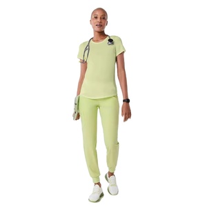 Chemise à col rond personnalisée à manches courtes coupe classique respirante super douce infirmière sous gommage personnalisé avec votre propre logo - Product Image 1