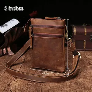 New Arrival Fashion Black Leather Handmade Business Office Bag Full Grain Laptop Computer Shoulder Messenger Bag MB-0009