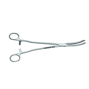 Pinza de Histerectomía Curva de Acero Inoxidable de 250 mm (10\") Kieback Atraumática con Certificación CE y Garantía de por Vida para Uso Quirúrgico - Product Image 4