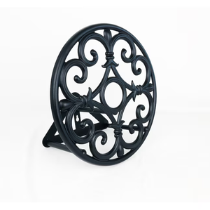 Aluminum 100-ft <b>Wall</b> <b>Mount</b> Garden <b>Hose</b> Reel Decorative Metal <b>Hose</b> Holder with Powder Coated Finish for Outdoor Garden ODGGAD015 - Product Image 4