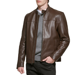 Veste en cuir pour homme de haute qualité, durable, classique, légère, écologique, service OEM, fabrication sur mesure avec nom de marque - Product Image 1