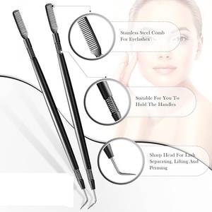 Herramienta Profesional de Acero Inoxidable para Levantar Pestañas, Peine Separador de Pestañas de Acero Inoxidable, Herramienta Puntiaguda para Lifting de Pestañas - Product Image 3