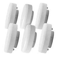 Ampoule LED en plastique WOOJONG GX53, super lumineuse, sans scintillement, luminaires de plafond résidentiels, large plage de tension 170-264V AC 2700-6500K