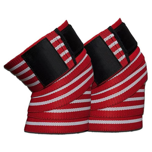 High Quality <b>Knee</b> Wraps Weight Lifting Guard Brace <b>Strap</b> Adjustable Gym Power Lifting Sublimation Squat <b>Knee</b> Sleeve - Product Image 1