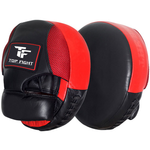 Custom PU Leather Boxing <b>Focus</b> Mitts Flat Punching and Curved <b>Pads</b> for MMA and Martial Arts Training Gear - Product Image 2