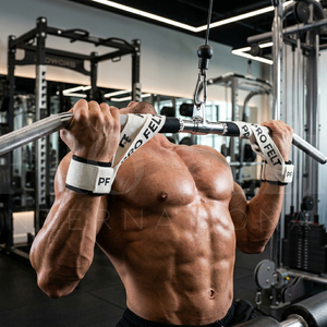 Sangles de levage personnalisées avec logo de marque, en sangle de coton à double boucle, pour l'haltérophilie, l'entraînement en salle de sport et les vêtements de fitness - Product Image 4