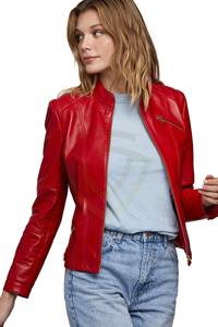 Chaquetas de Cuero Genuino de Diseño Moderno, Hechas en Pakistán, Colores Personalizados, Chaquetas de Cuero para Mujer - Product Image 4