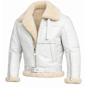 Chaqueta Bomber B-3 Premium de Alta Resistencia |   Abrigo de Piloto RAF de Piel de Oveja Genuina de Doble Cara, Ropa de Invierno de Alto Volumen - Product Image 3