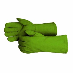 Gants de soudure en cuir de vachette pleine fleur de qualité supérieure, robustes, pour la sécurité industrielle, la protection des mains, la lutte contre les incendies et le barbecue - Product Image 5
